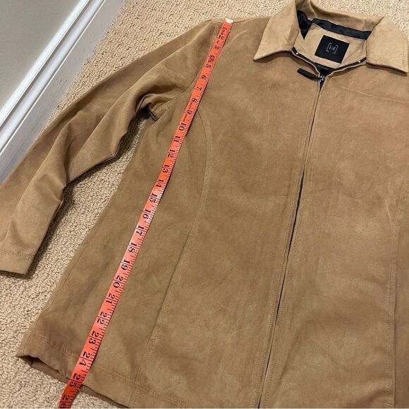 Vintage Oversized Faux Suede Jacket Tan – S - Picture 13 of 13